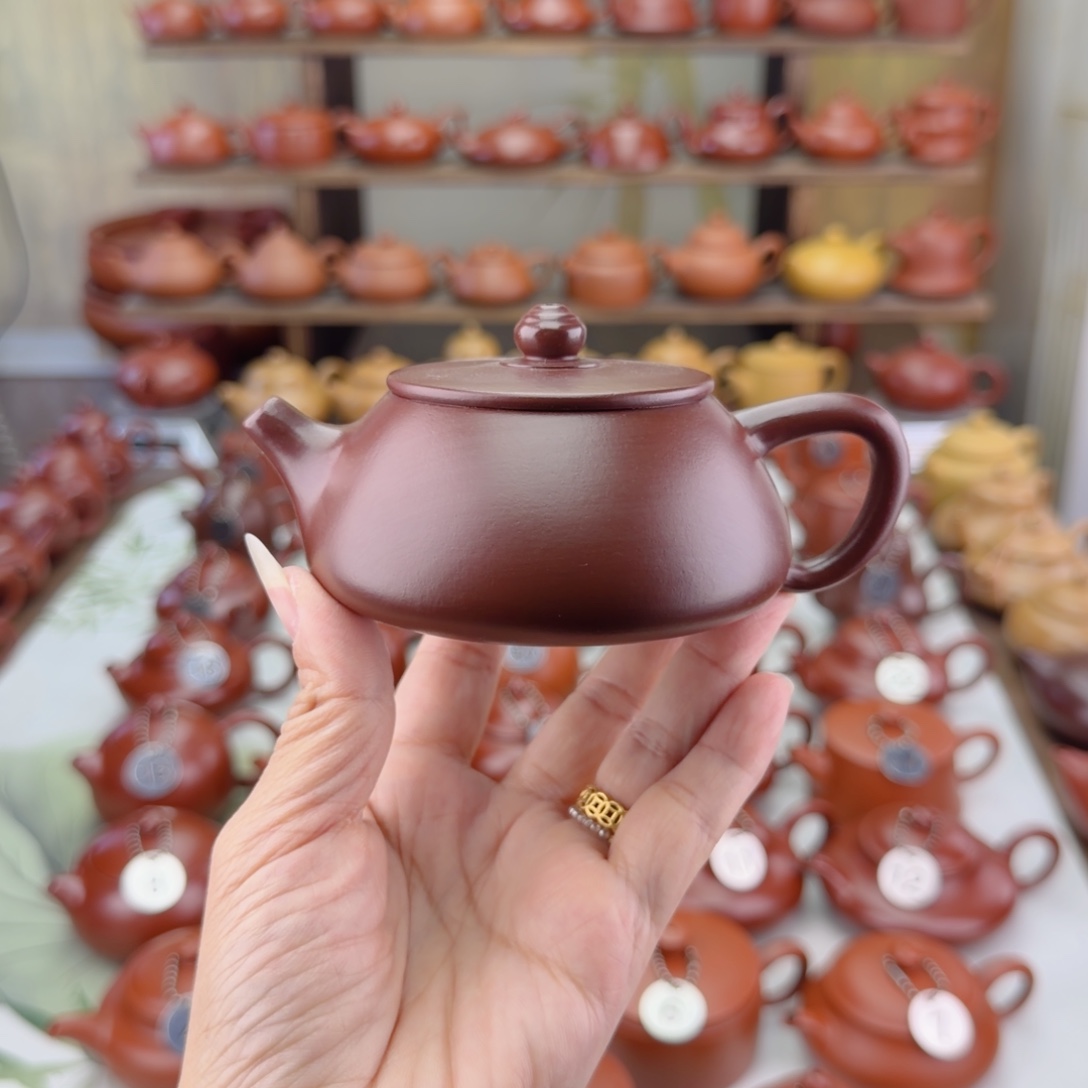 洋****茶壶紫砂紫色石飘壶