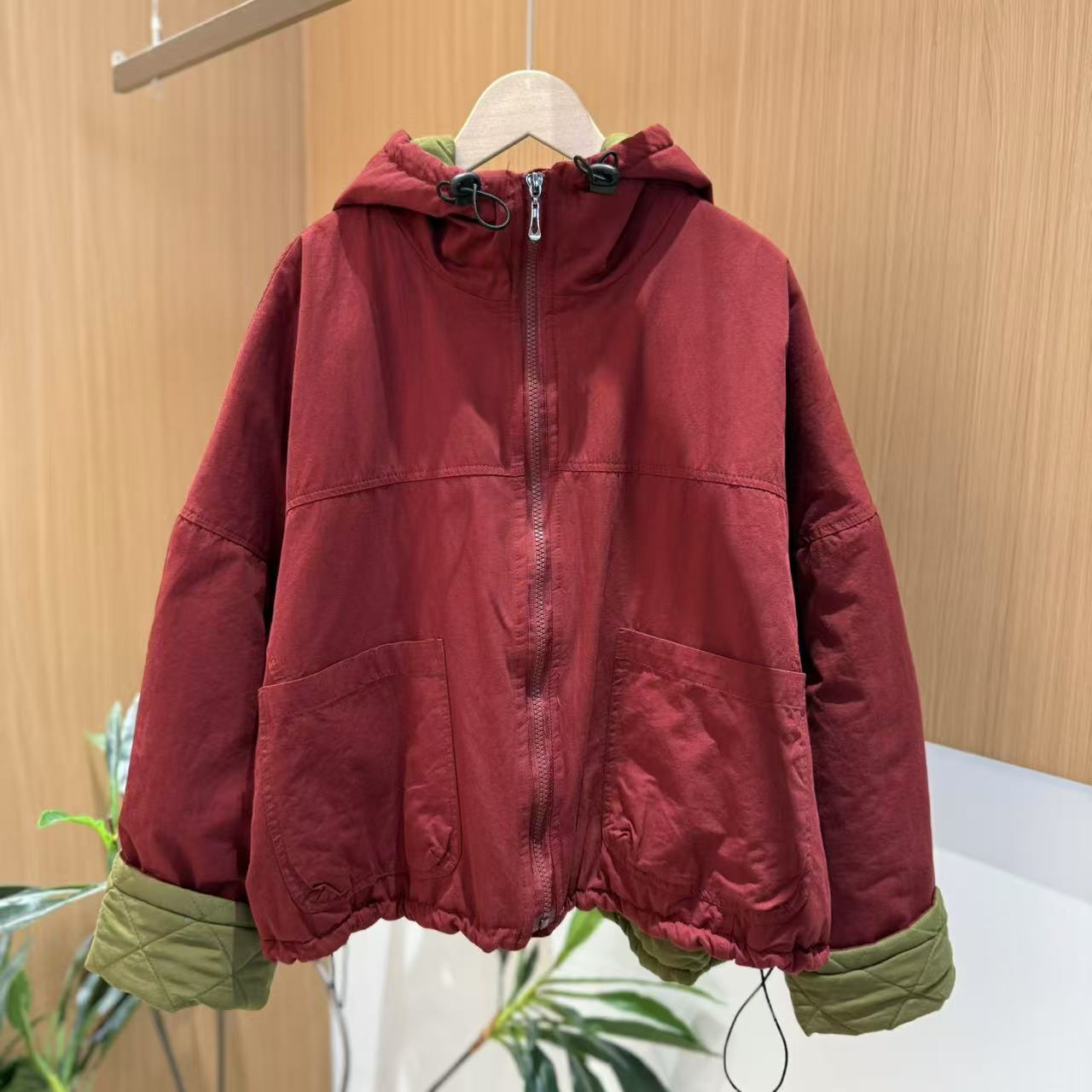 17917新款秋冬加厚休闲百搭宽松显瘦棉服外套