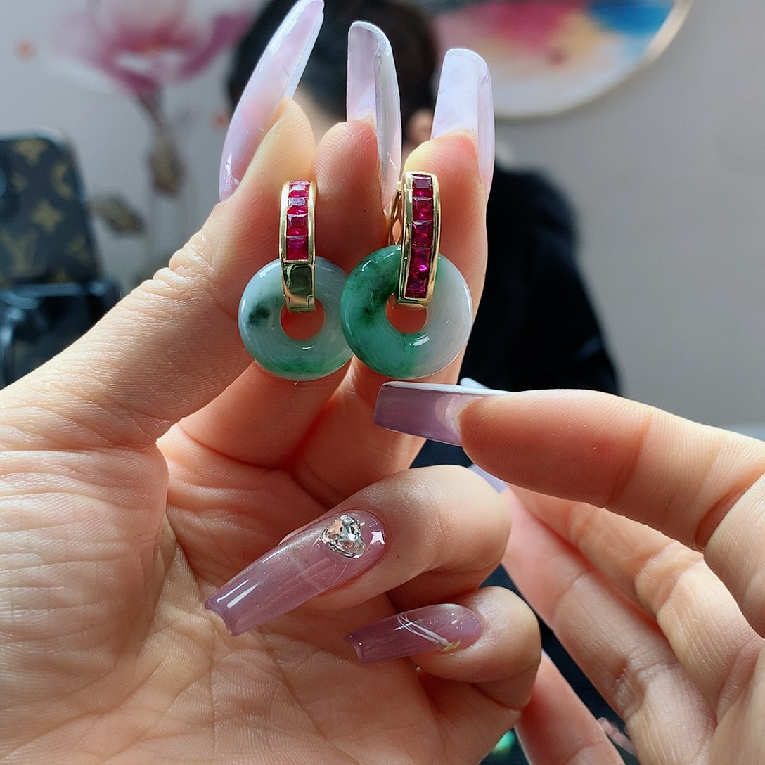 【闪购商品】翡翠耳饰未镶嵌多样性发货