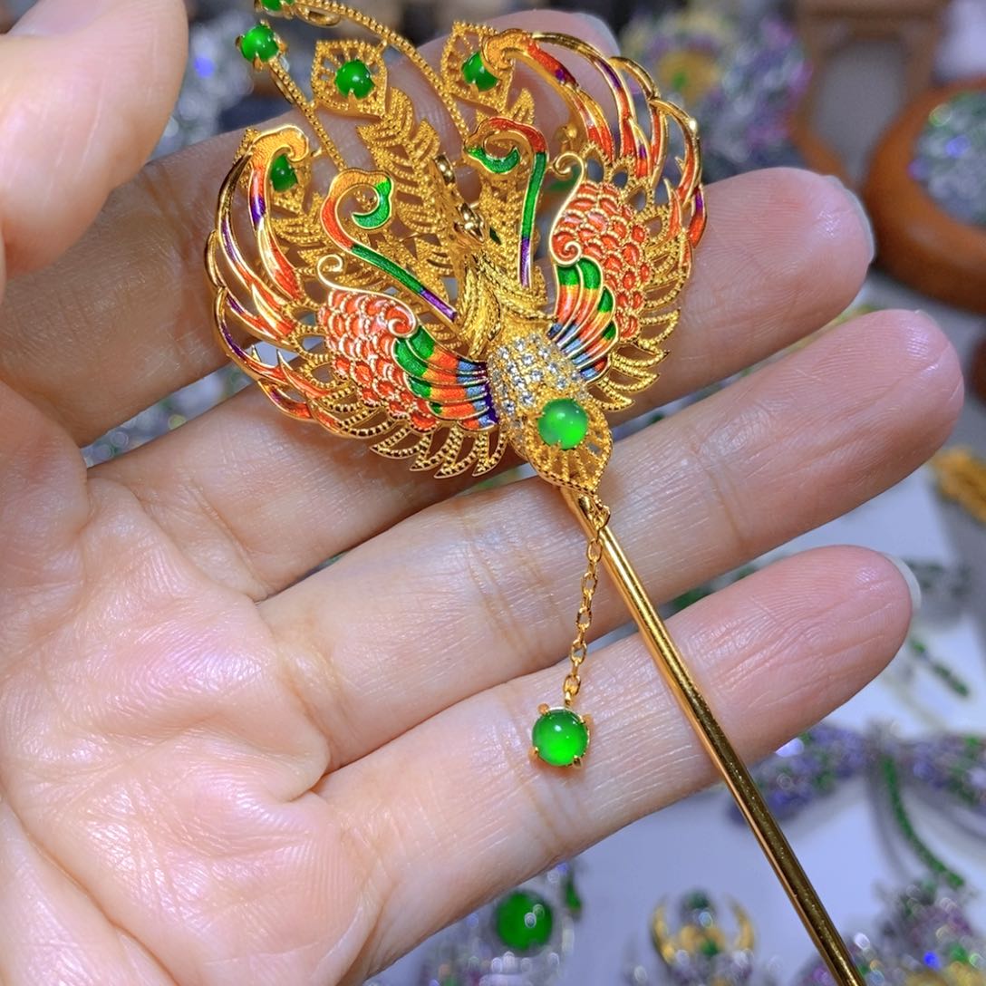 翡翠颈饰银S925镶嵌音**.天然翡翠