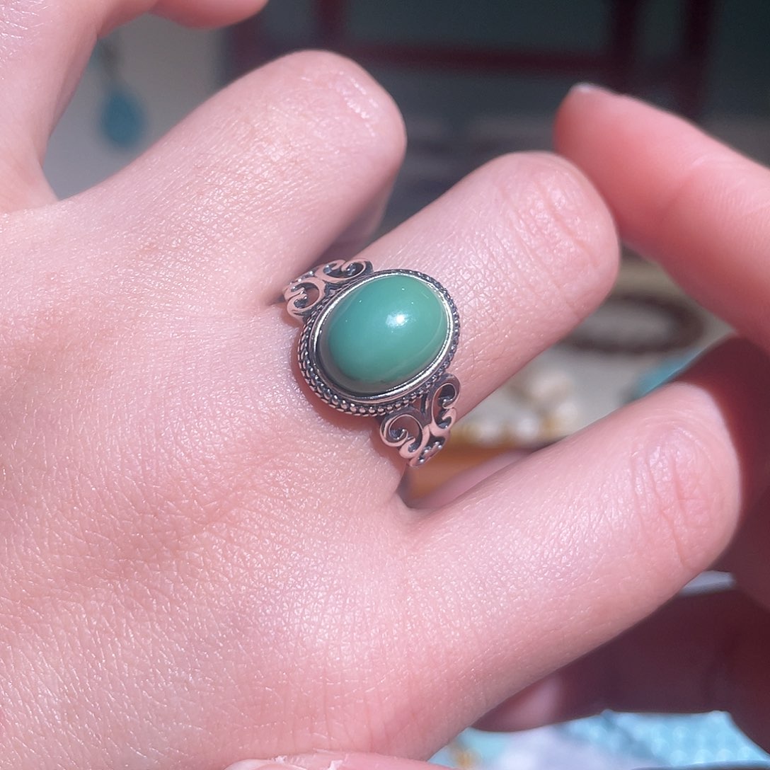 绿松石配饰银S925镶嵌