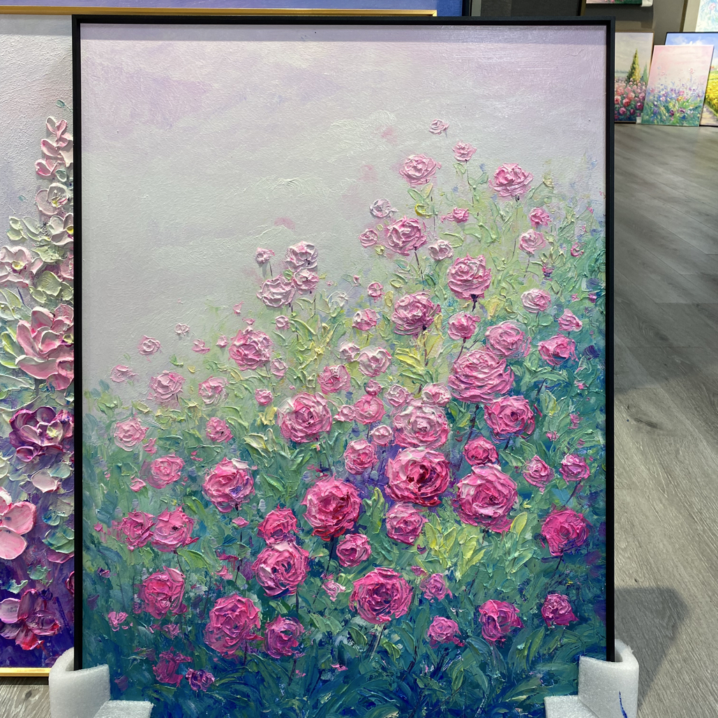 【繁花】纯手绘油画厚油肌理质感艺术油画