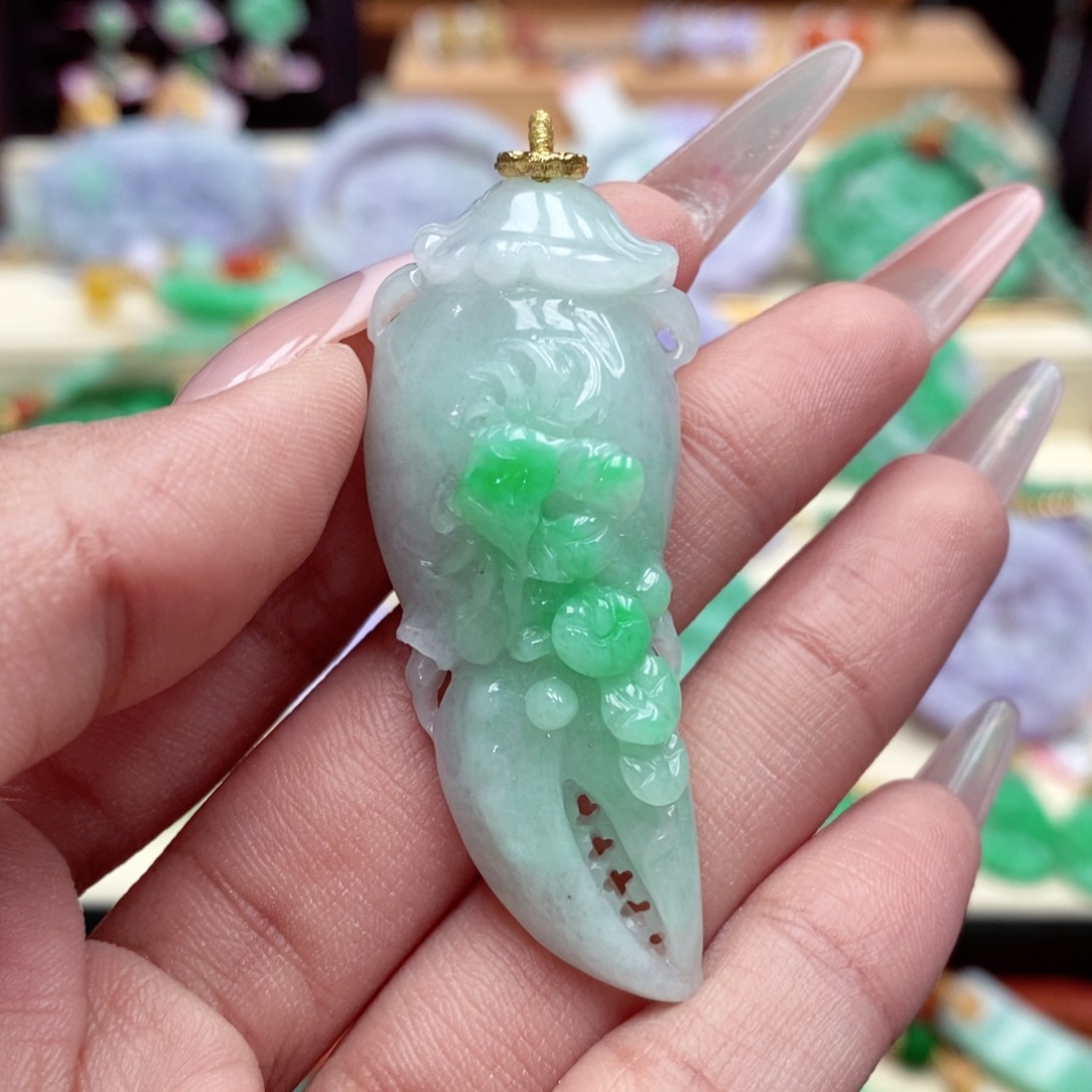 颈饰未镶嵌翡翠翡翠吊坠