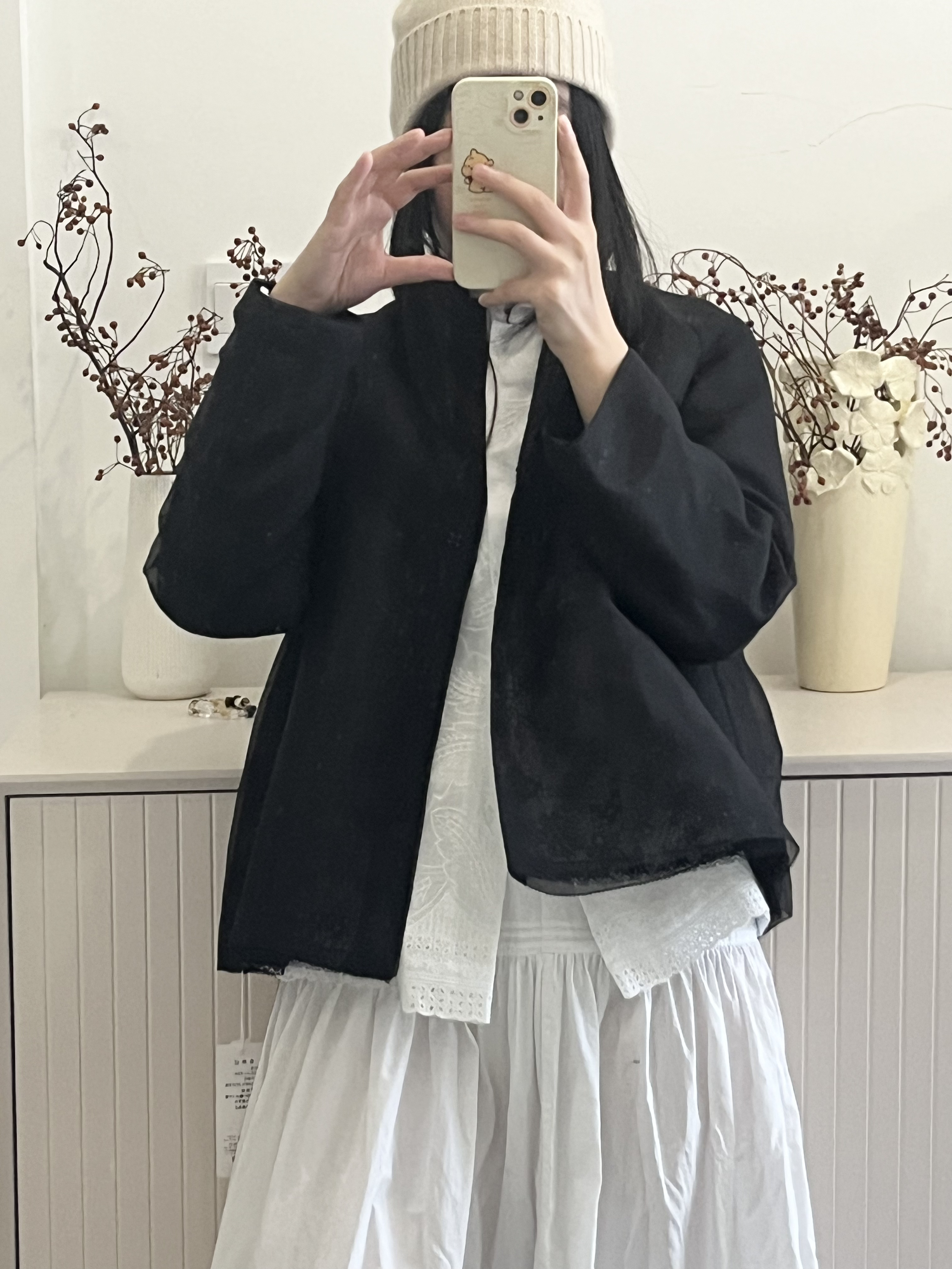  w•luxury design |夏姿 |直下摆常规款宽松型外套简约黑色