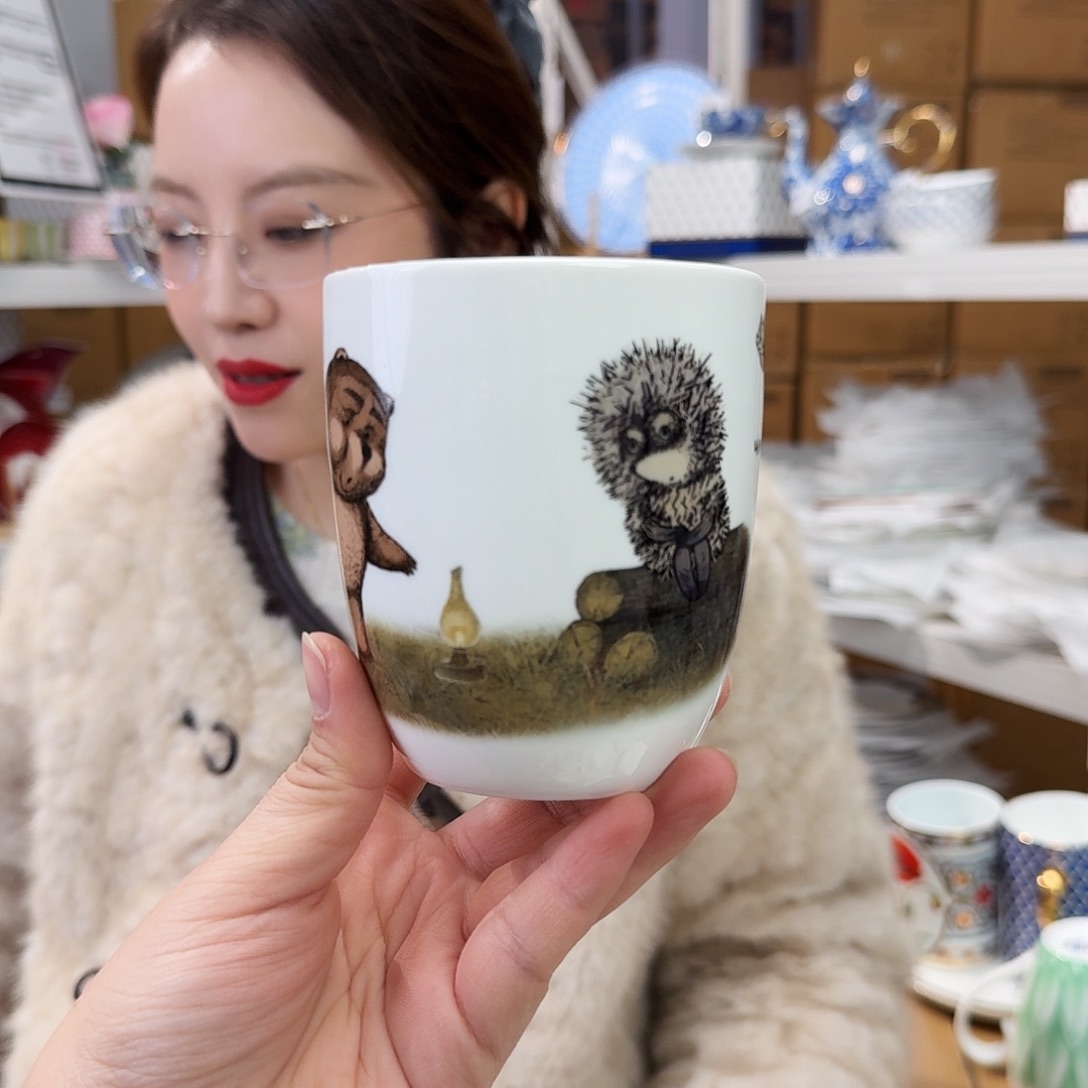 骨瓷马克杯420ml一只外贸尾单