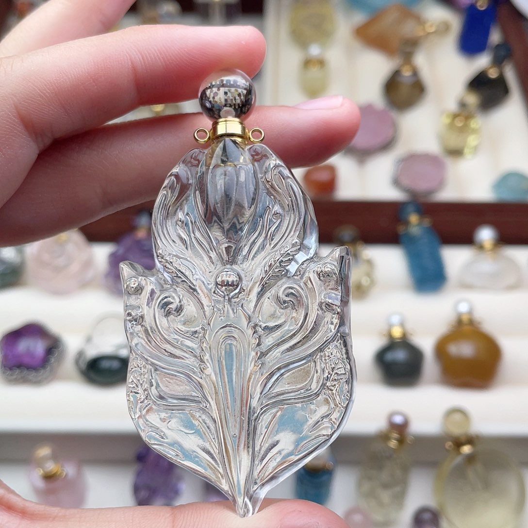 水晶颈饰未镶嵌m****麻天然水晶吊坠898