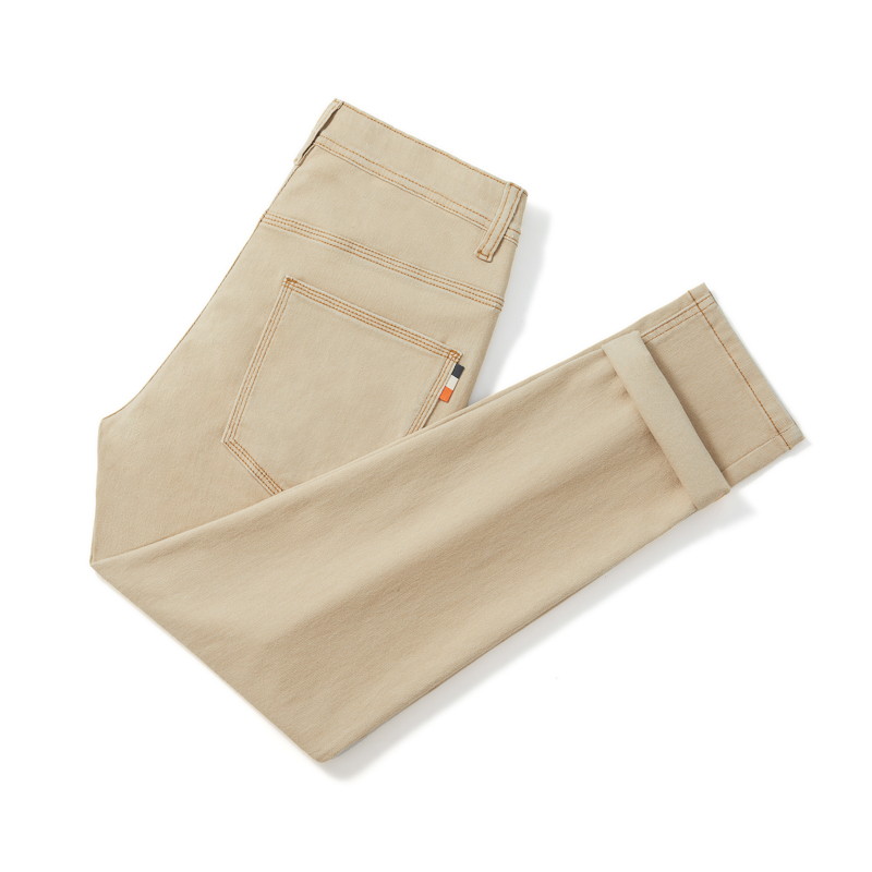 【奢牌米杏色系列】秋冬季百搭水洗男士牛仔裤商务直筒休闲宽松807#