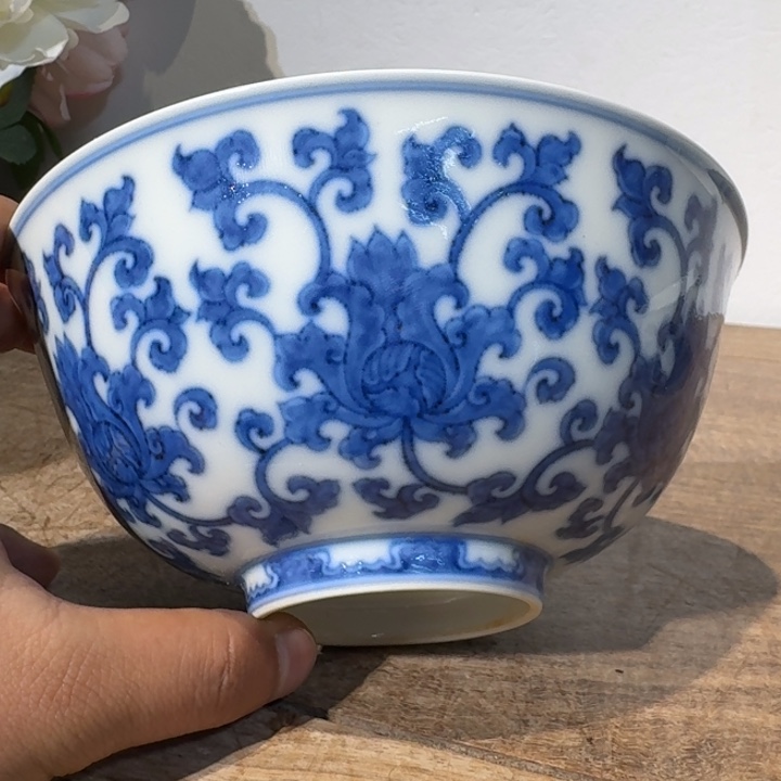 用***堂摆件陶青花瓷器摆件现代工艺品