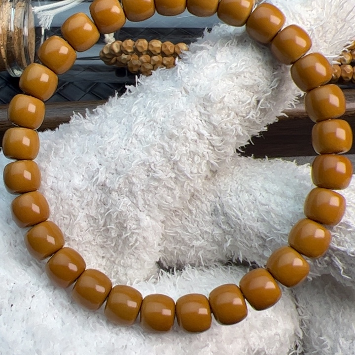 橄榄核吊坠老挝核尖单圈7.7mm全品