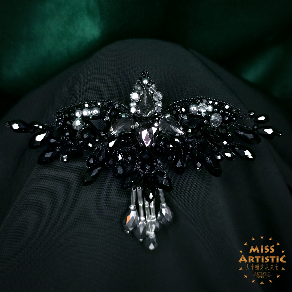 高定工坊法式珠绣brill胸针[202c-20]