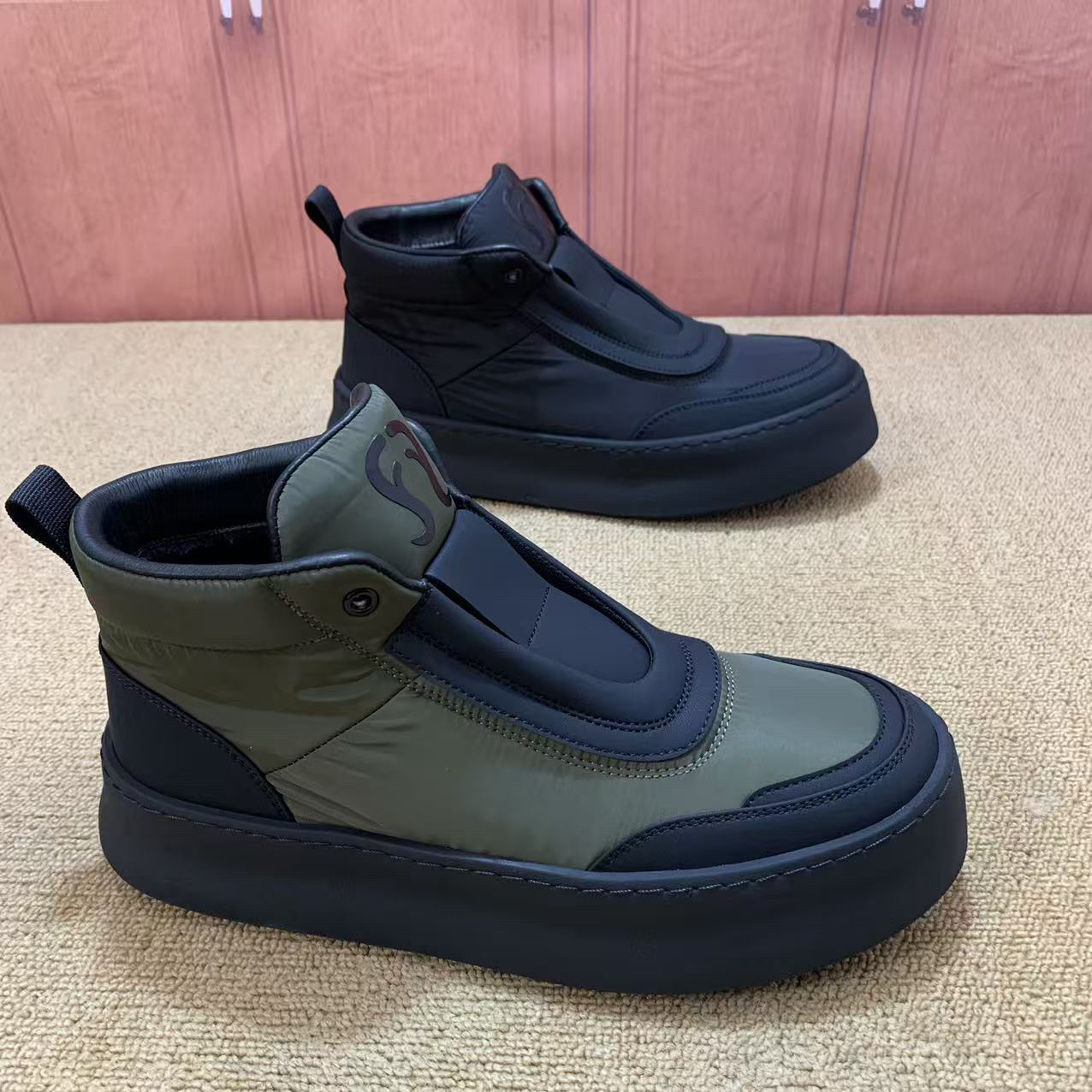 【有单有棉】广州秋冬新款羽绒布男鞋！S0153-01，02（0153-01，02）