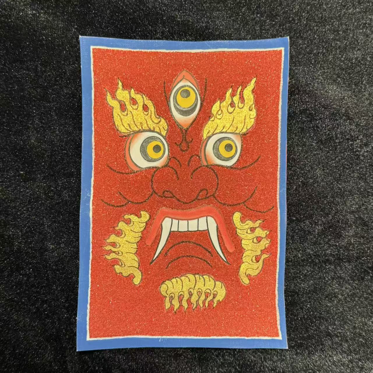 红财神-热贡纯手绘唐卡