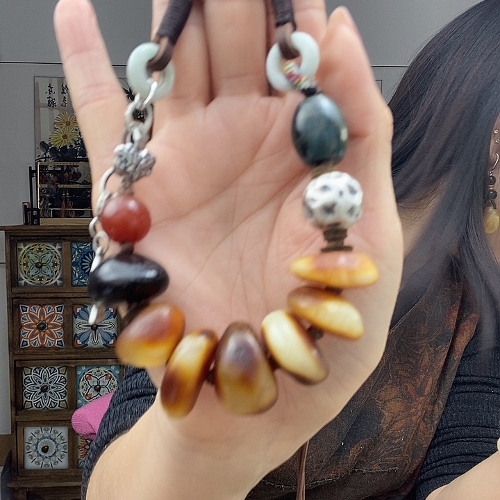 蜜蜡项链未镶嵌项链