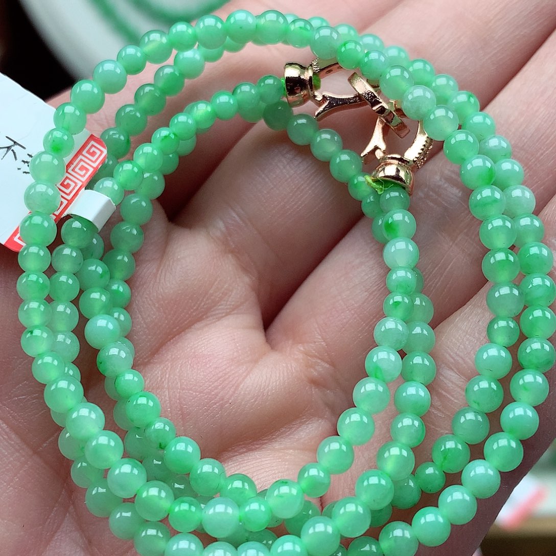 翡翠未镶嵌毛衣链