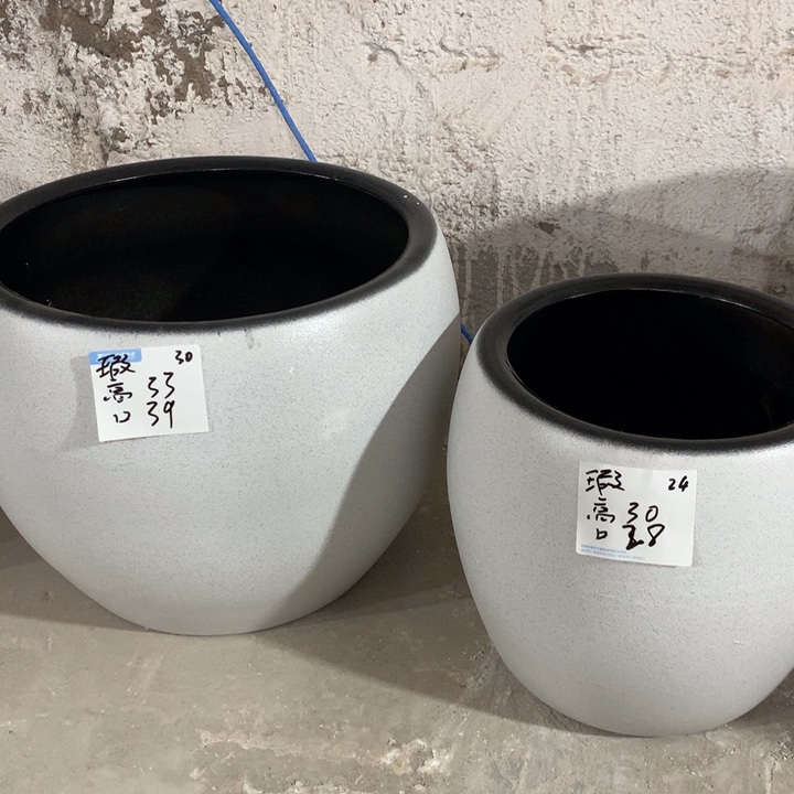 【闪购商品】高温陶瓷花盆默认瑕疵