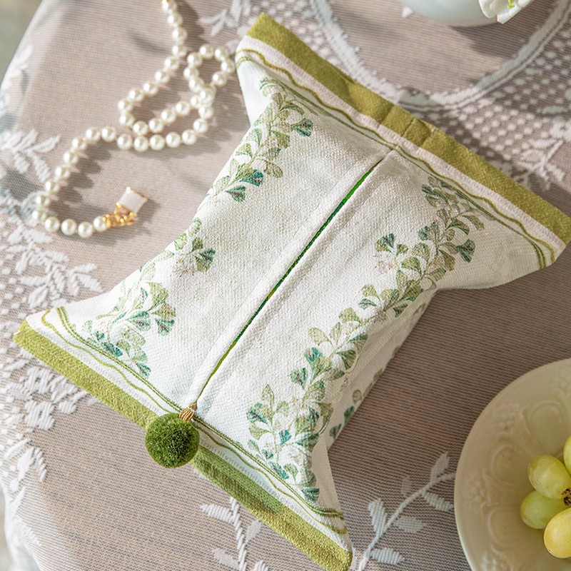 蜡笔派复古田园家居纸巾盒抽纸盒布艺办公室客厅车载装饰纸巾套罩