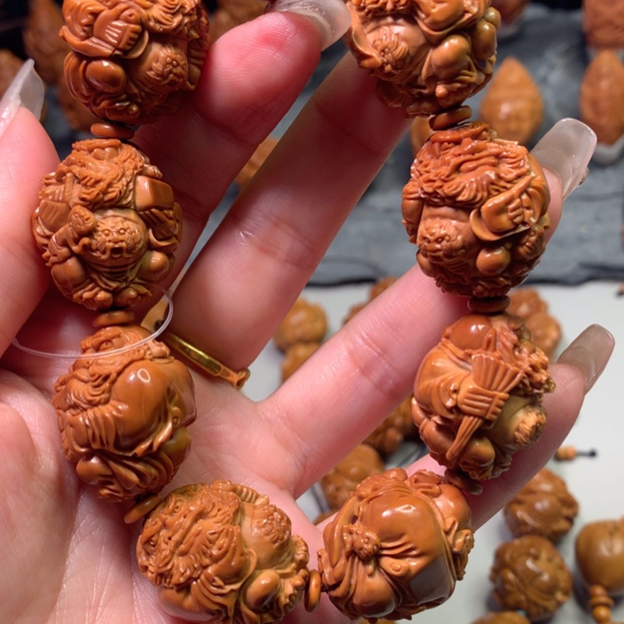 【闪购商品】橄榄核手串/手链宝****4钟馗手串