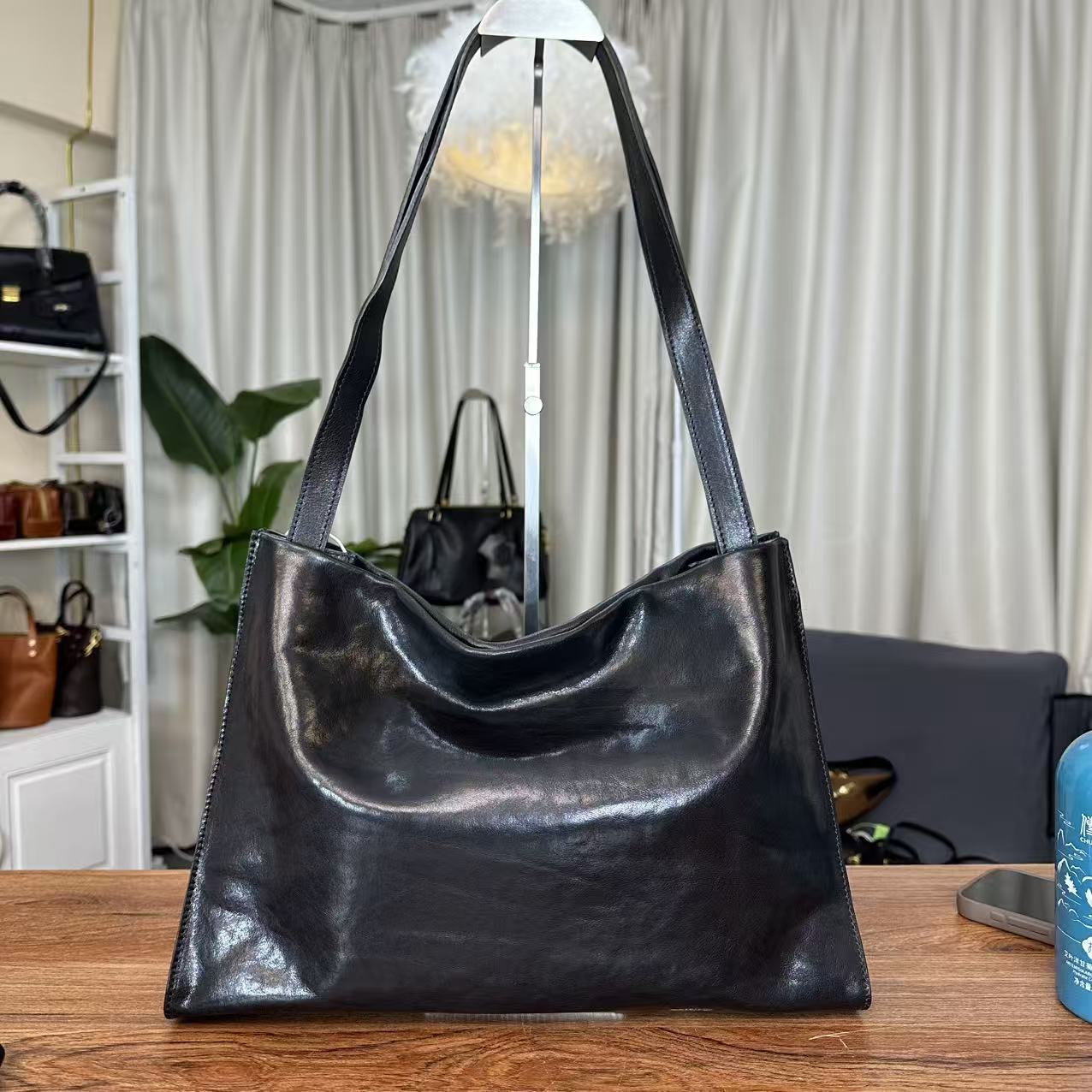 明星同款包大容量托马斯头层牛皮托特包斜挎单肩包休闲软皮电脑包