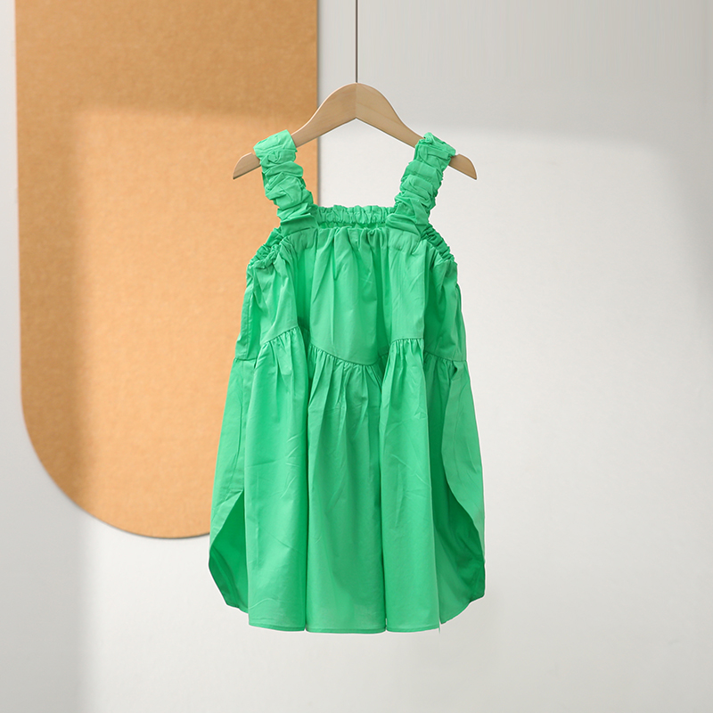 【800+童装摩系列】纯棉气质显白背心连衣裙2025夏专柜