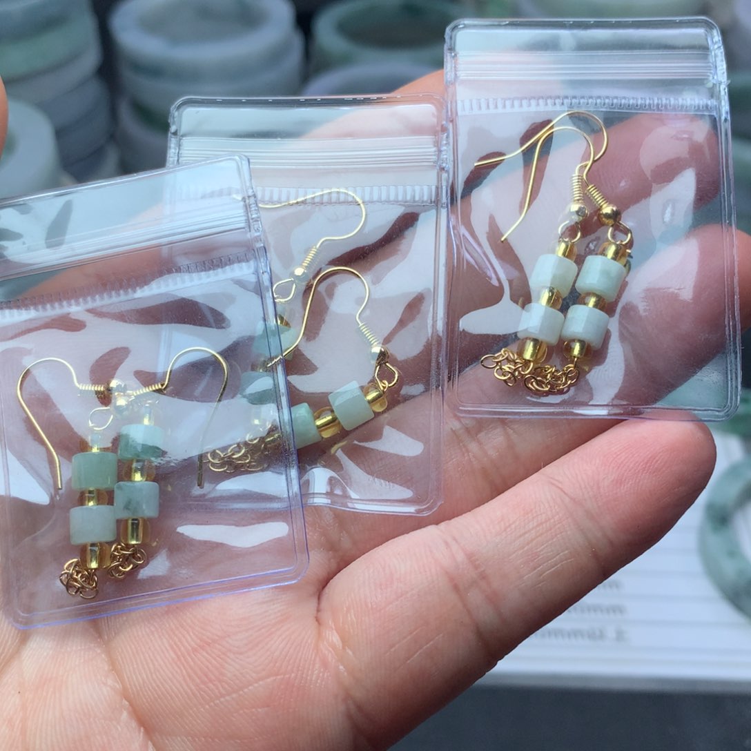 翡翠未镶嵌耳饰多样性发一件