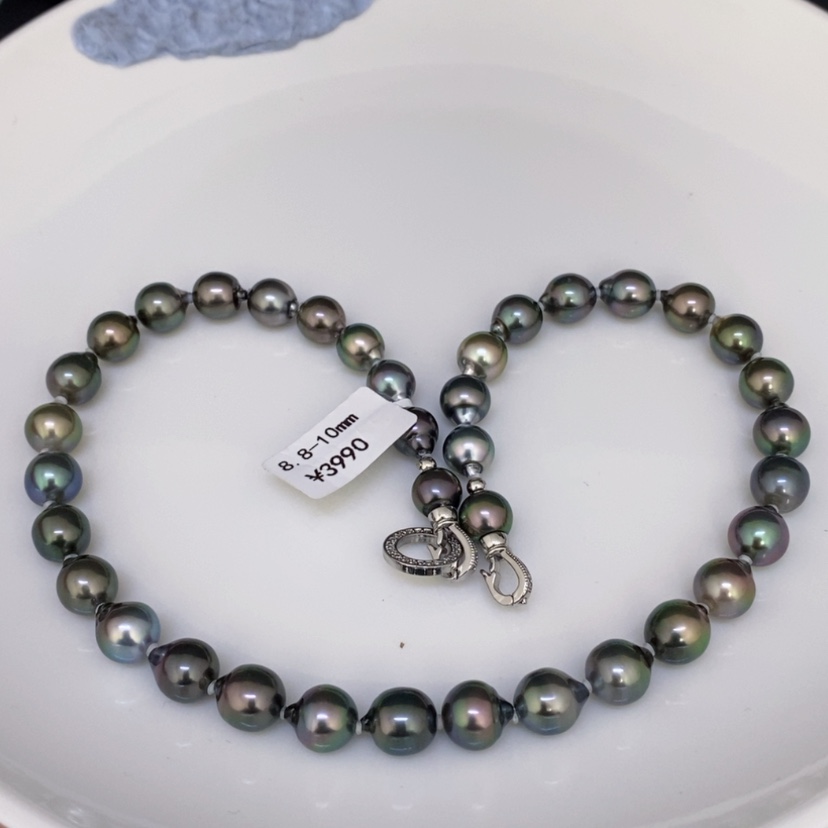 【闪购商品】海水珍珠项链未镶嵌知**北大溪地项链8.8-10mm燕莫