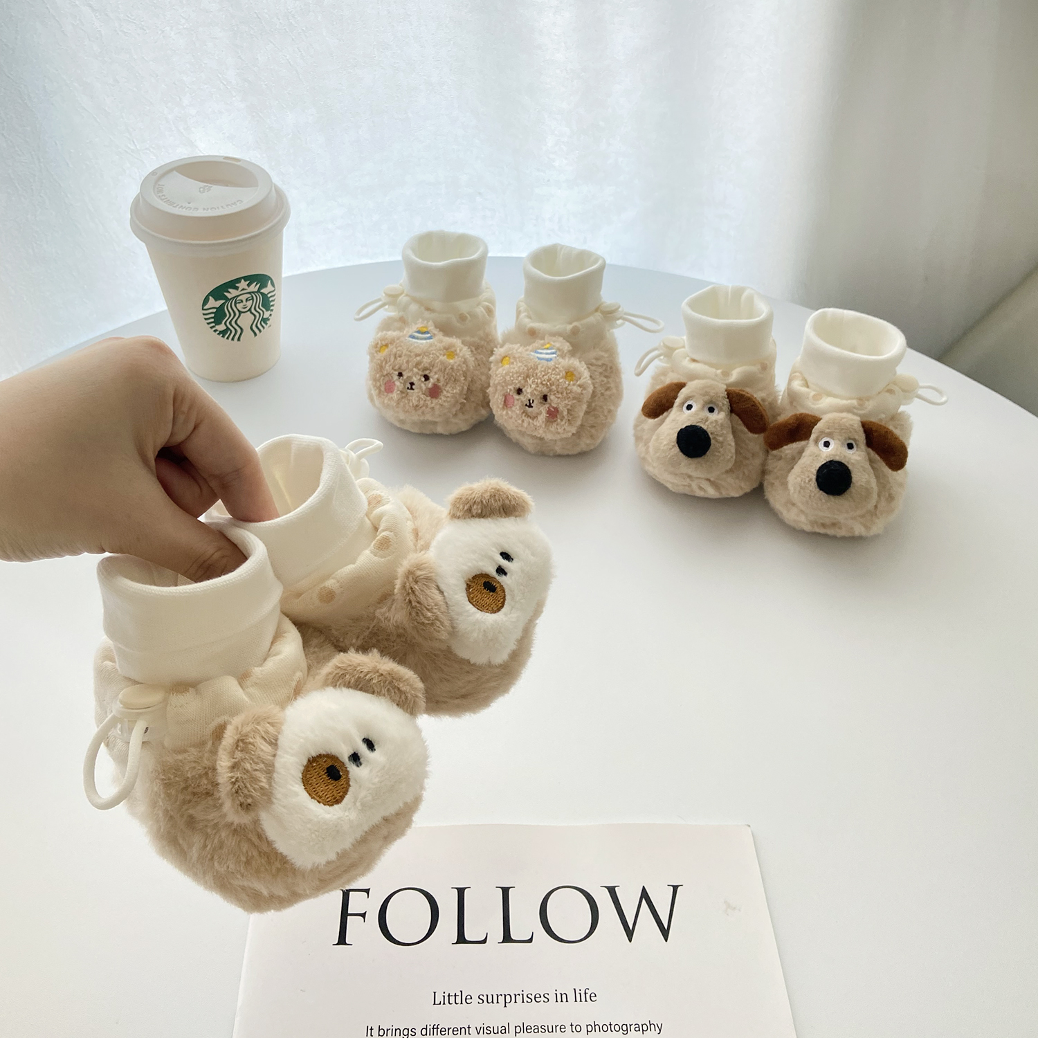 婴儿鞋子冬季男女童0-6-12个月小月龄婴幼儿宝宝袜鞋加绒加厚保暖