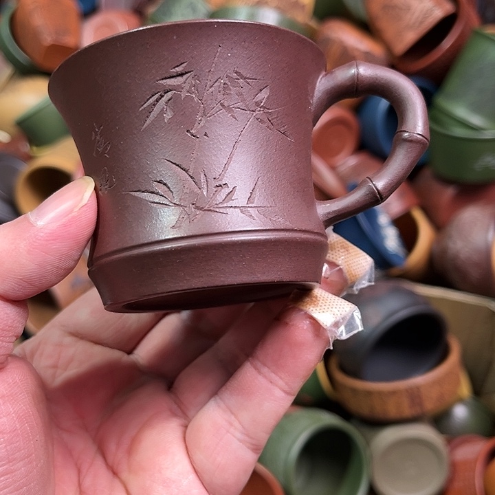 紫砂茶杯全手工紫砂主人杯