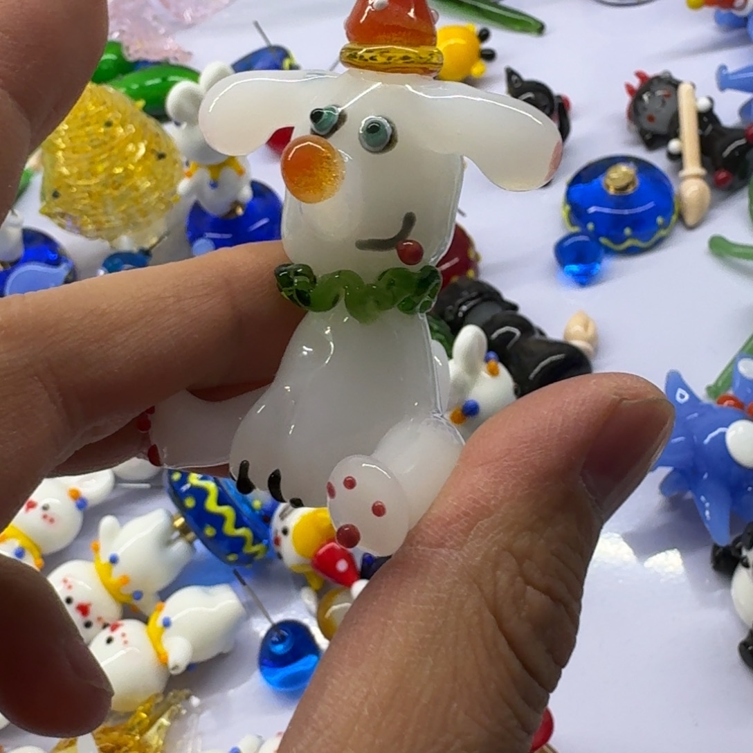 琉璃手工艺品小狗