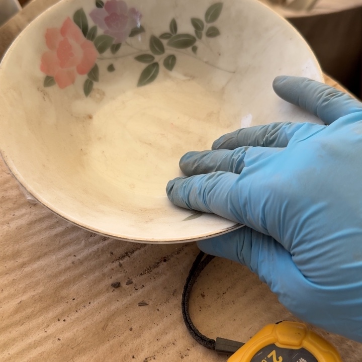 用***6醴陵手绘大球泥斗碗17.5厘米微瑕