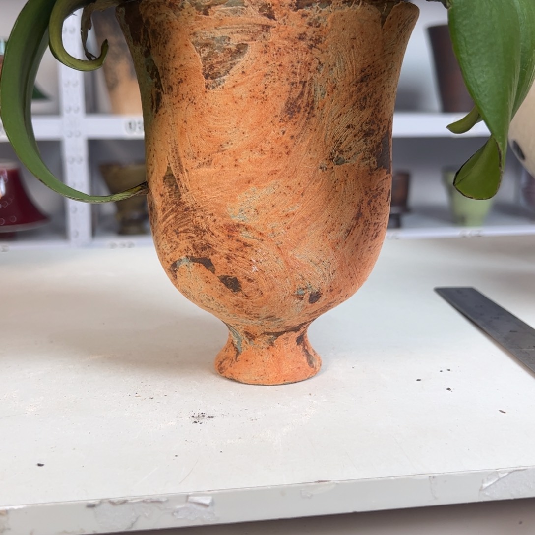 短***y景德镇手工花盆有孔