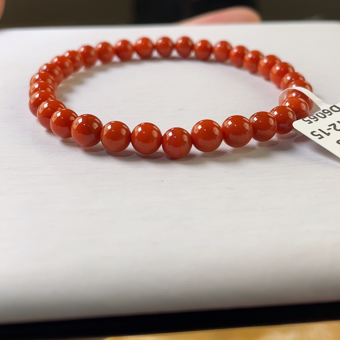 南红玛瑙未镶嵌手链5mm+
