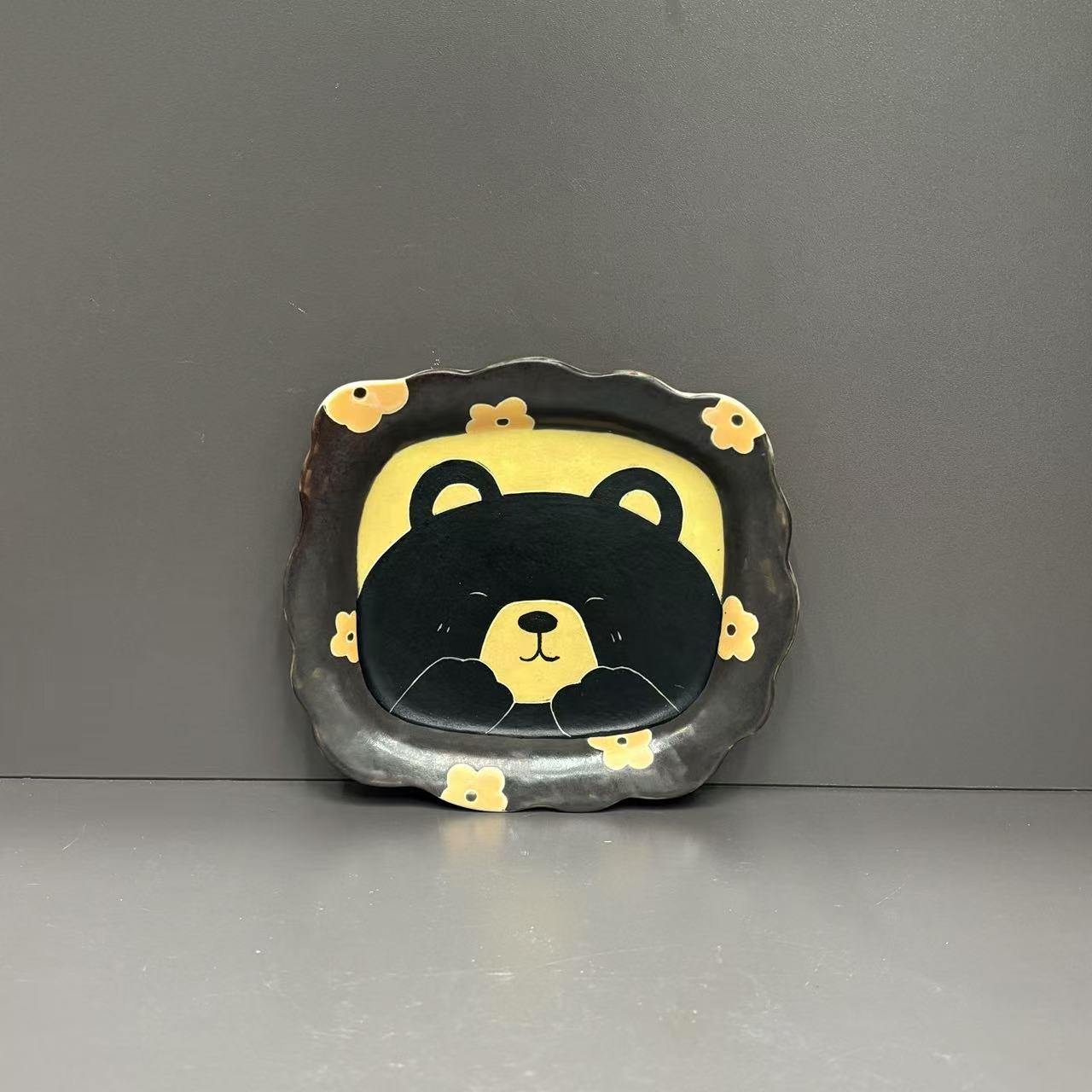 715可爱小熊手工碟子