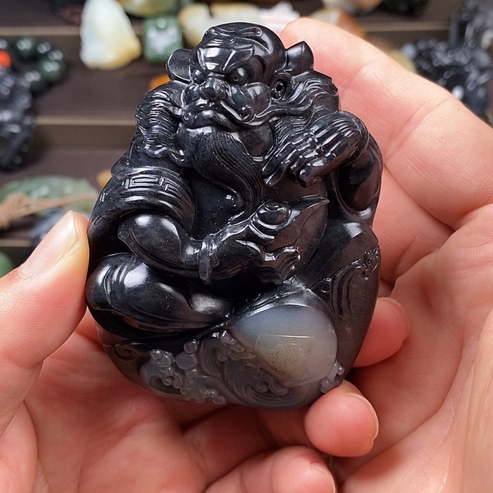 和田玉把件未镶嵌两**京