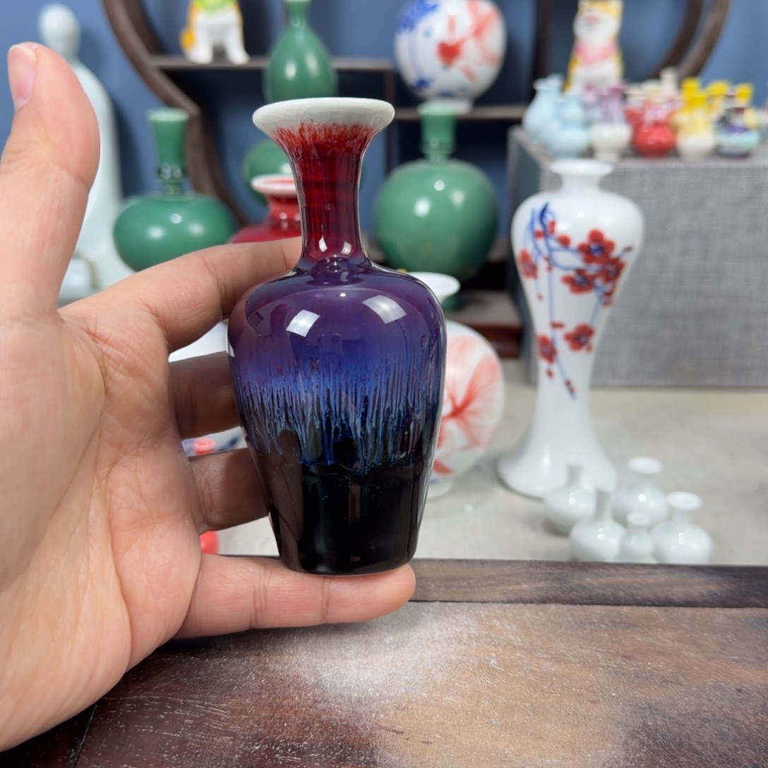 陶瓷手工小花器摆件