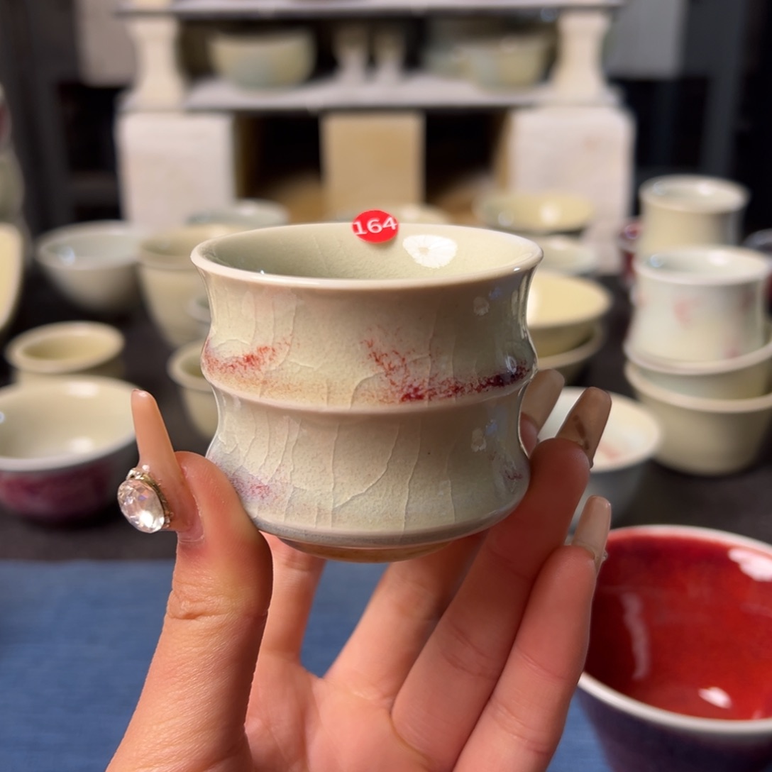 瓷片全品无暇主人杯纯手工