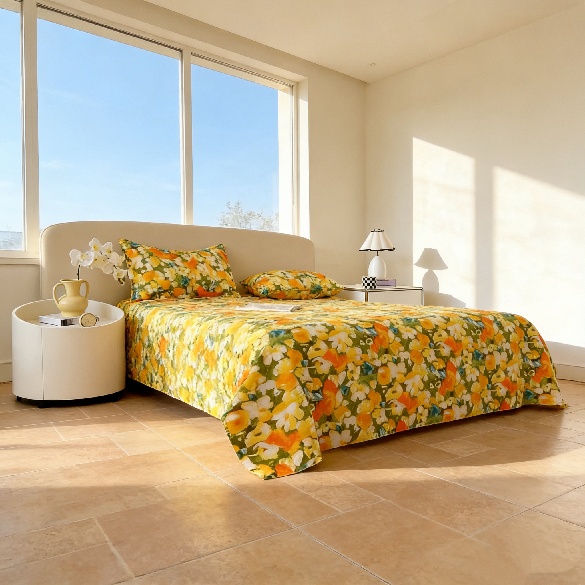 2026新品秋冬花印花通用双人床尺寸可机洗床单单件(15天试睡)