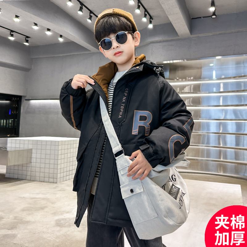 男童棉服外套秋冬款加厚冬装中大儿童男孩秋冬外套C2258