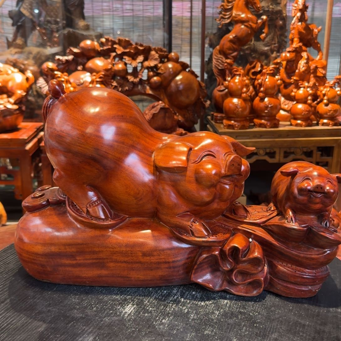 大果紫檀（缅甸花梨）福猪