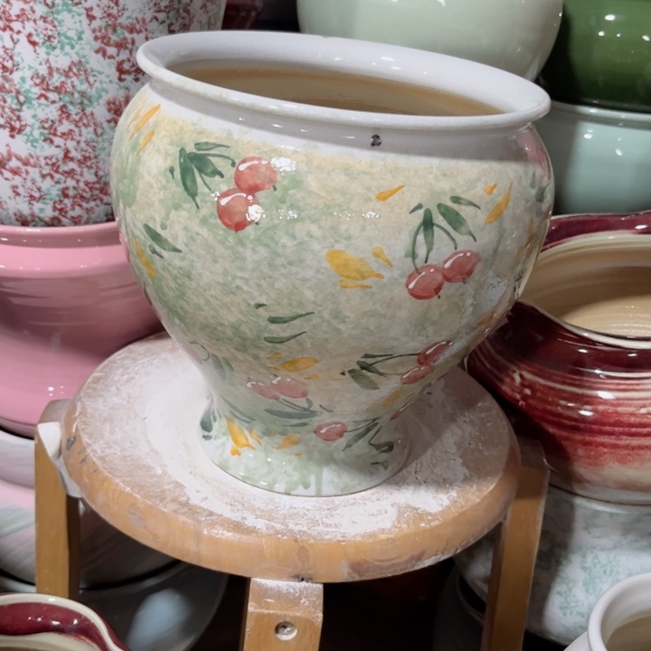 瓷片口18高22瑕景德镇陶瓷