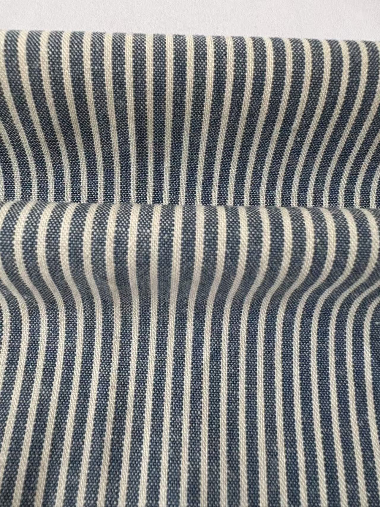 精品色织布条纹布面料100棉