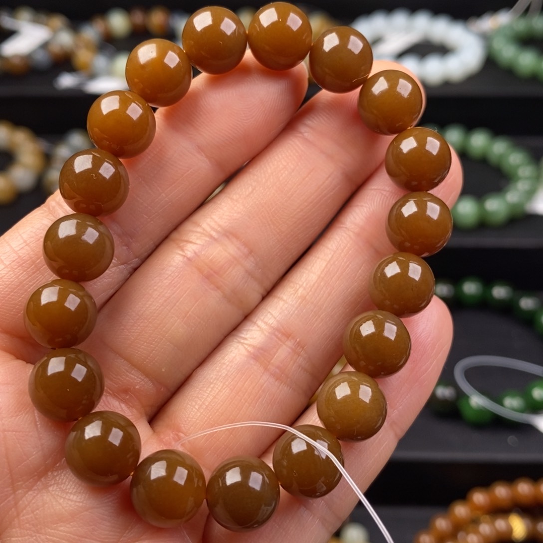 和田玉手串未镶嵌