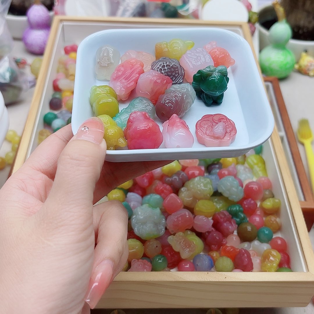 腊***子玛瑙/玉髓未镶嵌手链盐源11