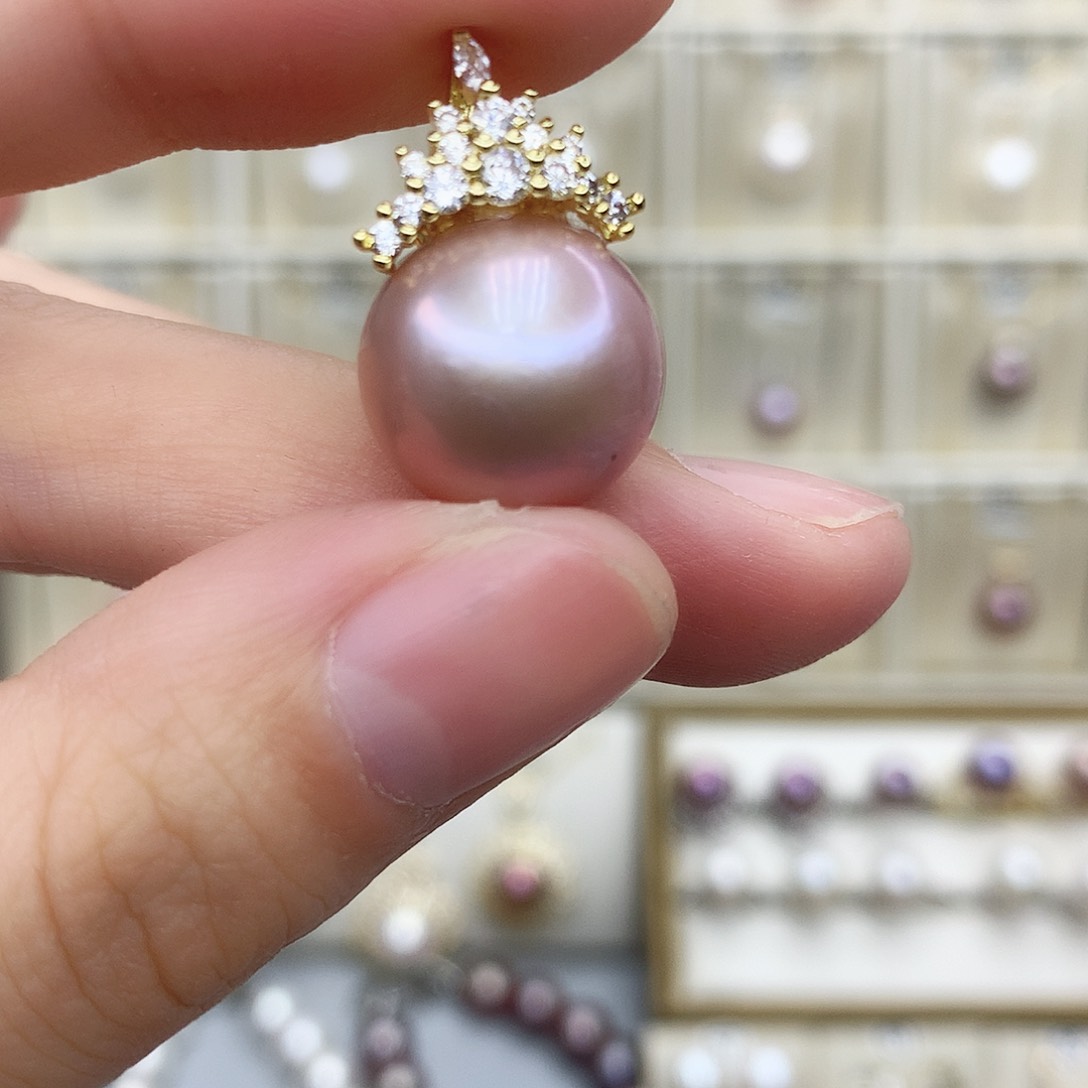 淡水珍珠颈饰银S925镶嵌