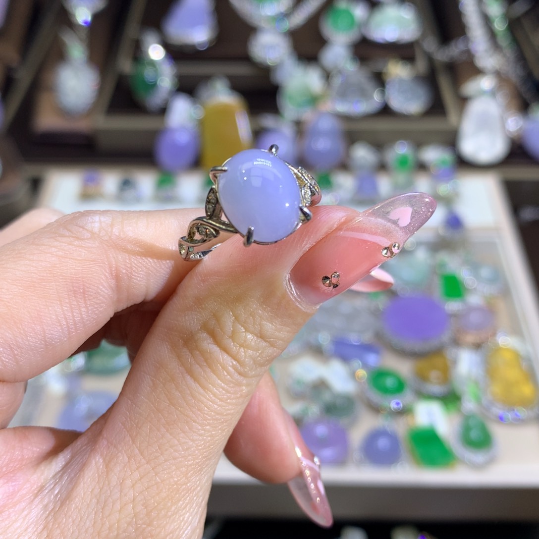 翡翠颈饰银S925镶嵌翡翠