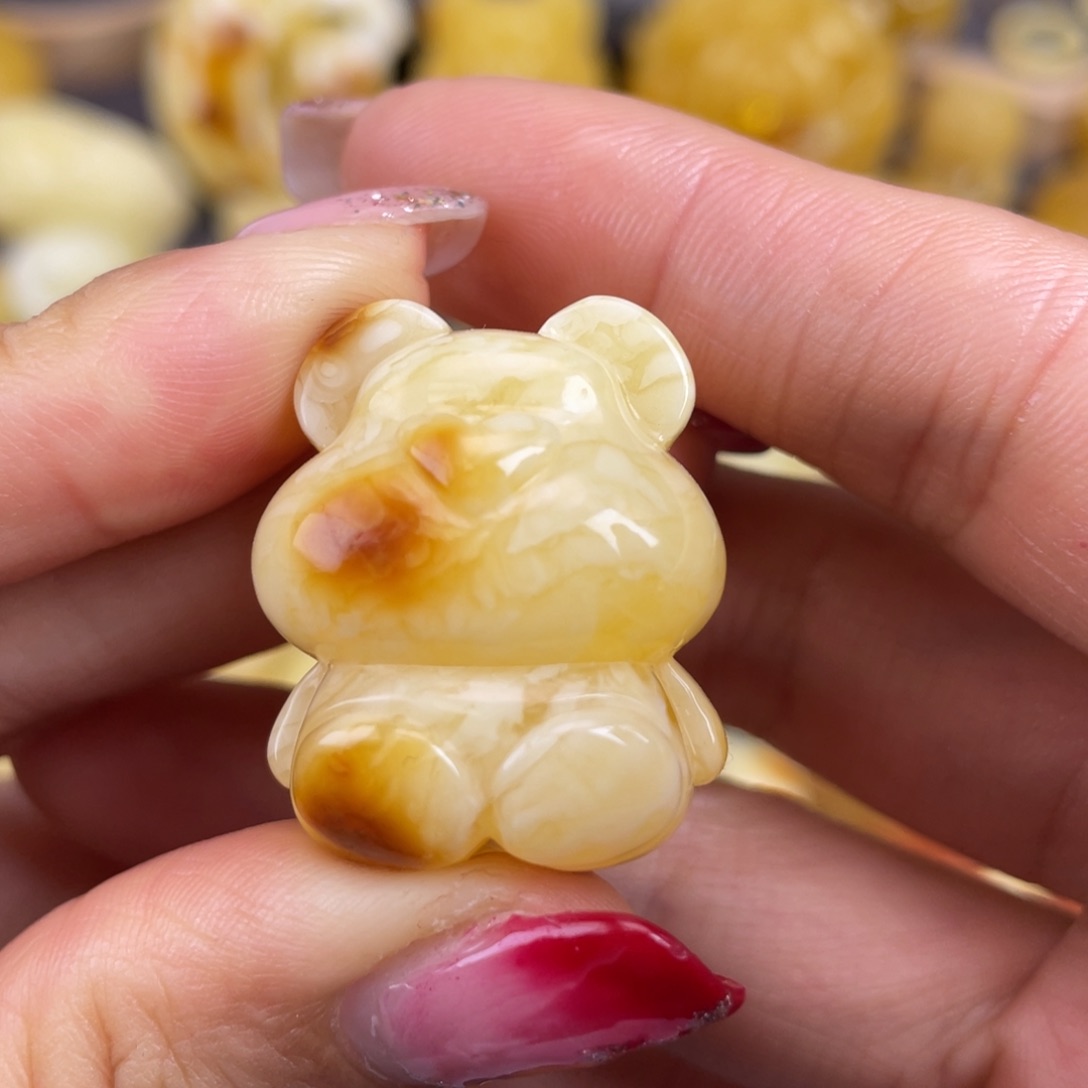 琥珀裸石未镶嵌蜜蜡