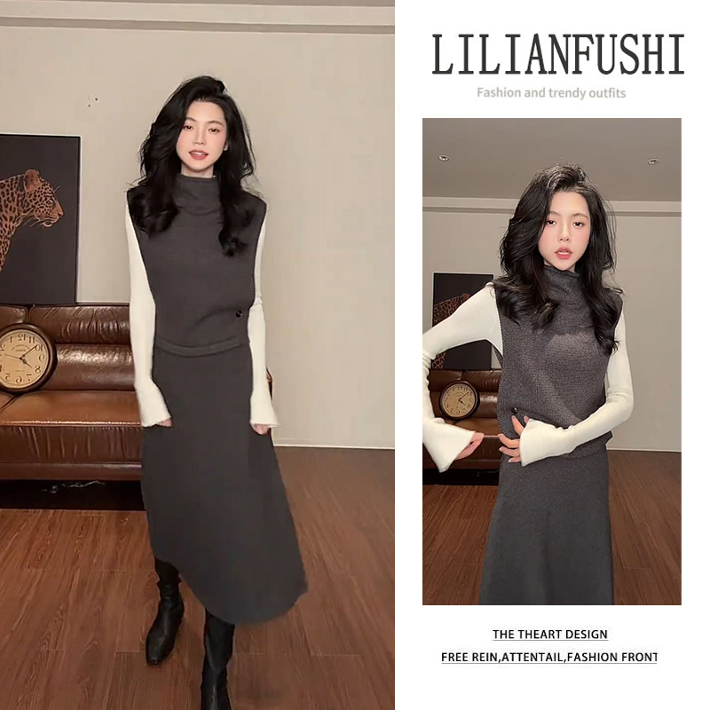 今年新春流行漂亮套装2026新款慵懒气质纯欲轻熟马甲半身裙两件套