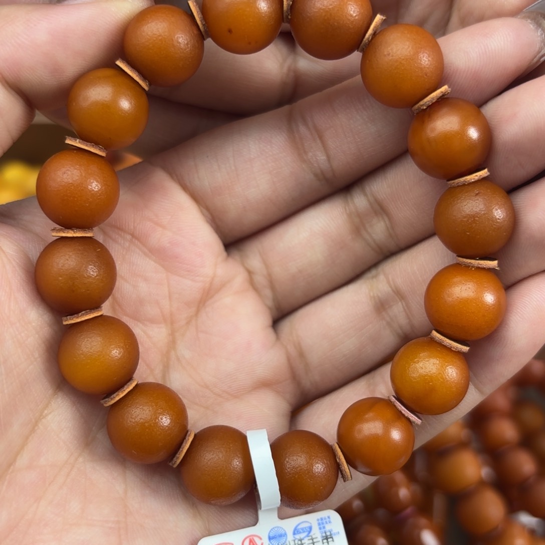 未镶嵌琥珀手链蜜蜡