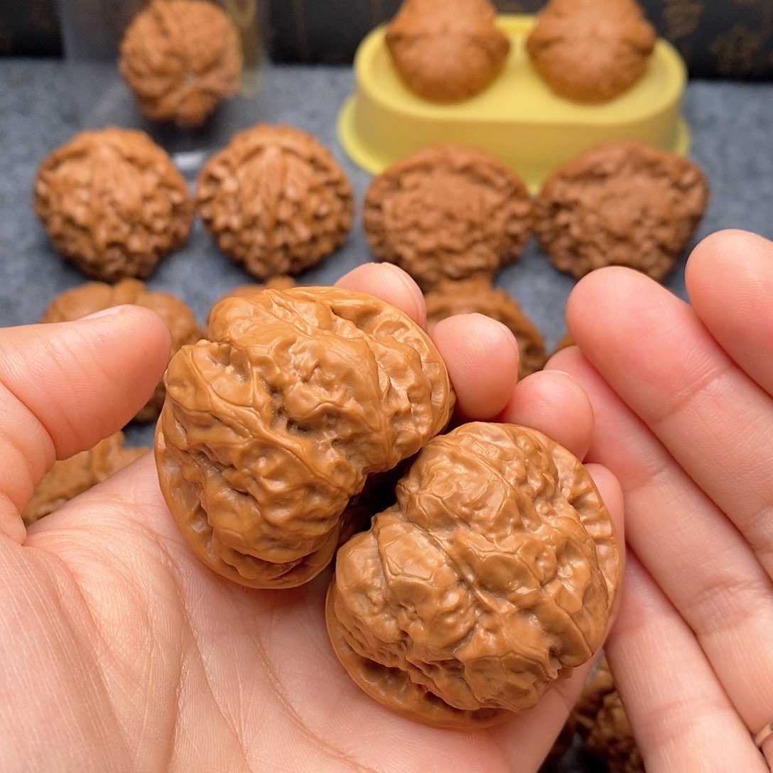 文玩核桃把件蛤蟆43尺