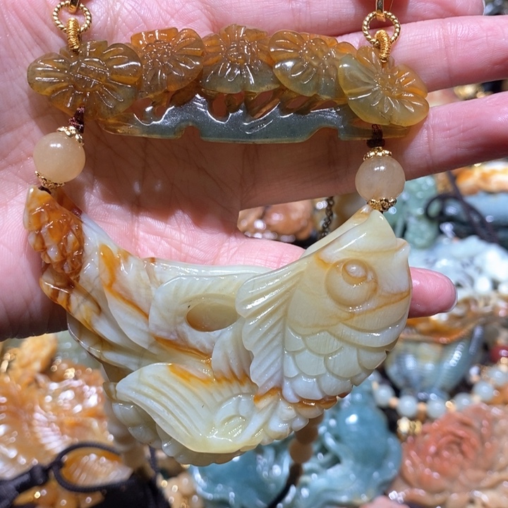 岫玉毛衣链未镶嵌