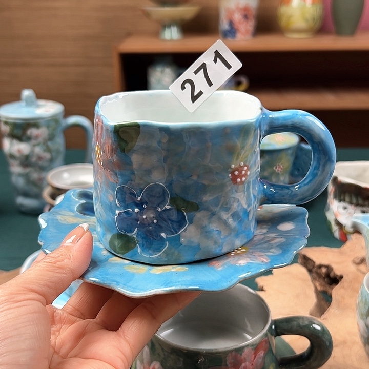 杯冰*景德镇陶瓷手绘作品271